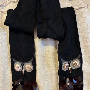 Kate Spade RARE Black Owl Sequin Fashion Scarf